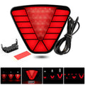 Universal 3rd Brake Lamp F1 Style V Shape Smoke Tail Light 1 Pcs