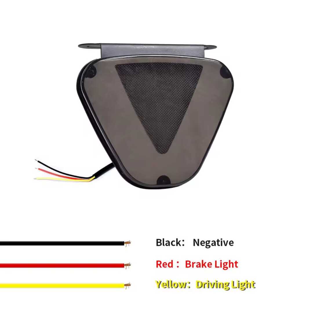 Universal RGB 3rd Brake Lamp F1 Style V Shape Tail Light For All Vehicles 1 Pcs